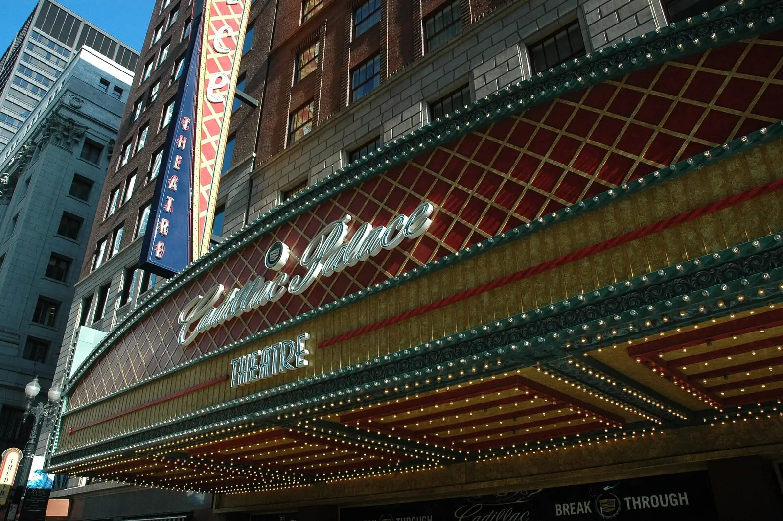 Cadillac Palace Theatre marquee, Chicago